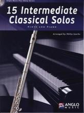 15 Intermediate Classical Solos, für Querflöte, m. Audio-CD