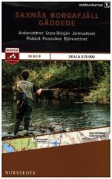 Outdoorkartan Schweden - Saxnäs, Borgafjäll, Gäddede