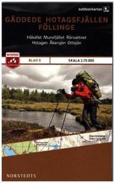Outdoorkartan Schweden - Gäddede, Hotagsfjällen, Föllinge