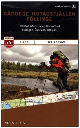 Outdoorkartan Schweden - Gäddede, Hotagsfjällen, Föllinge Outdoorkartan Schweden - Gäddede, Hotagsfjällen, Föllinge