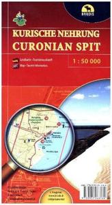 Kurische Nehrung, Landkarte. Curonian Spit, Map