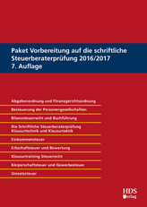 Vorbereitung auf die schriftliche Steuerberaterprüfung 2016/2017, 8 Bde.