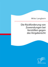 Die Rückforderung von Zuwendungen bei Verstößen gegen das Vergaberecht
