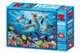 3D Puzzle Delfíni 63 dílků