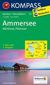 Kompass Karte Ammersee, Wörthsee, Pilsensee