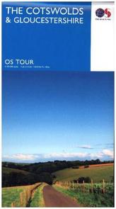 Touring Map The Cotswolds & Gloucestershire