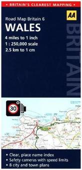 AA Road Map Britain Wales