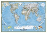 National Geographic Map The World, Political, Classic, laminiert, Planokarte