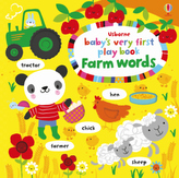 Usborne Baby's Very First Play book Farm words