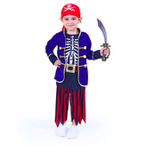 Dětský kostým pirát modrý s šátkem (M)