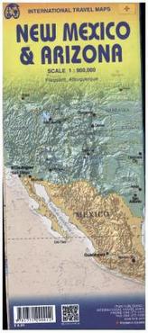 International Travel Map ITM Topographische Karte Arizona & New Mexico