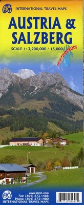 International Travel Map ITM Austria / Salzburg