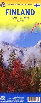 International Travel Map ITM Topographische Karte Finland