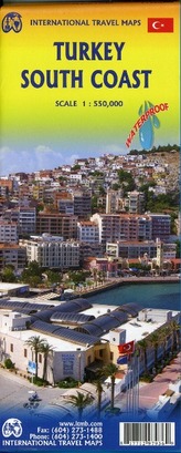 International Travel Map ITM Turkey South Coast