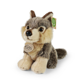 plyšový vlk sedící, 18 cm, ECO-FRIENDLY