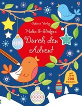 Malen und Stickern: Durch den Advent