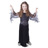 Dětský kostým černý Čarodějnice/Halloween (M)