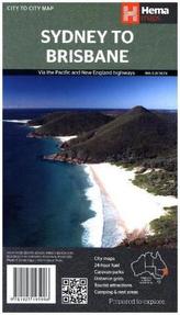 Hema Maps Sydney to Brisbane