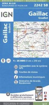 IGN Karte, Serie Bleue Gaillac, Graulhet