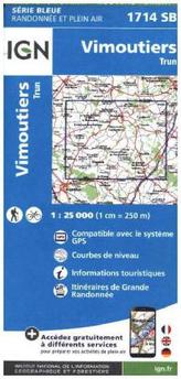 IGN Karte, Carte de randonnée (et plein air) Vimoutiers Trun