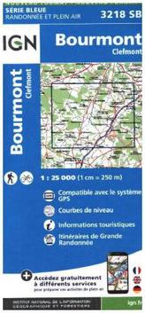 IGN Karte, Carte de randonnée (et plein air) Bourmont Clefmont