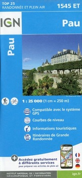 IGN Karte, Carte de randonnée (et plein air) Pau
