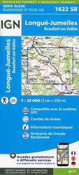 IGN Karte, Serie Bleue Longue Jumelles