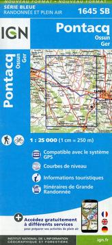 IGN Karte, Serie Bleue Pontacq Ossun Ger