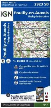 IGN Karte, Serie Bleue Pouilly en Auxois