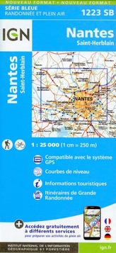 IGN Karte, Serie Bleue Nantes, St. Herblai