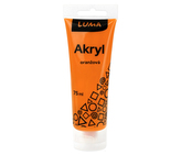 Barvy akrylové 75ml, oranžová, LUMA