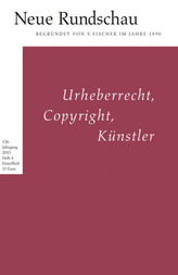 Urheberrecht, Copyright, Künstler.. 126. Jgg. / H.4