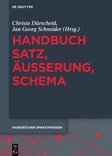 Handbuch Satz, Äußerung, Schema