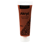 Barvy akrylové 75ml, hnědá tmavě, LUMA