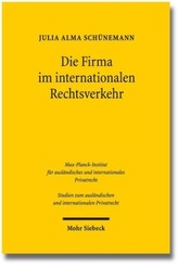 Die Firma im internationalen Rechtsverkehr