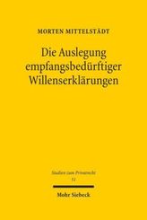 Die Auslegung empfangsbedürftiger Willenserklärungen