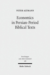 Economics in Persian-Period Biblical Texts