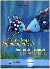Schlaf gut, kleiner Regenbogenfisch, Deutsch-Spanisch. Duerme bien, pequeño pez Arcoiris