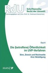 Die (betroffene) Öffentlichkeit im UVP-Verfahren (f. Österreich)