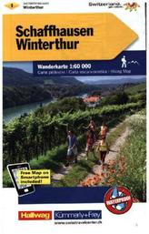 Kümmerly & Frey Karte Schaffhausen, Winterthur