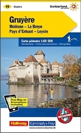 Kümmerly & Frey Karte Greyerz 1:60 T. mit Ortsindex