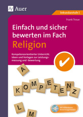 Einfach und sicher bewerten im Fach Religion, m. CD-ROM