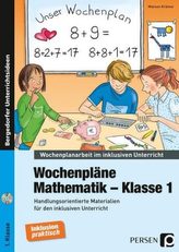 Wochenpläne Mathematik - Klasse 1, m. CD-ROM