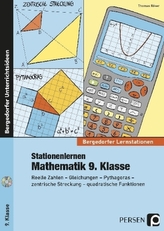 Stationenlernen Mathematik 9. Klasse, m. CD-ROM