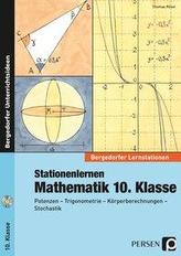 Stationenlernen Mathematik 10. Klasse, m. CD-ROM