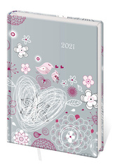 Diář 2021 A5 LYRA denní L348 Birds