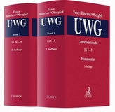 Lauterkeitsrecht, Kommentar zum Gesetz gegen den unlauteren Wettbewerb (UWG), 2 Bde.