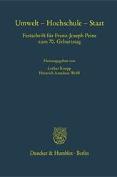 Umwelt - Hochschule - Staat