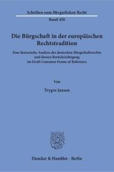 Die Bürgschaft in der europäischen Rechtstradition