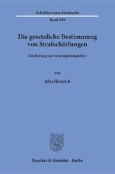 Die gesetzliche Bestimmung von Strafschärfungen